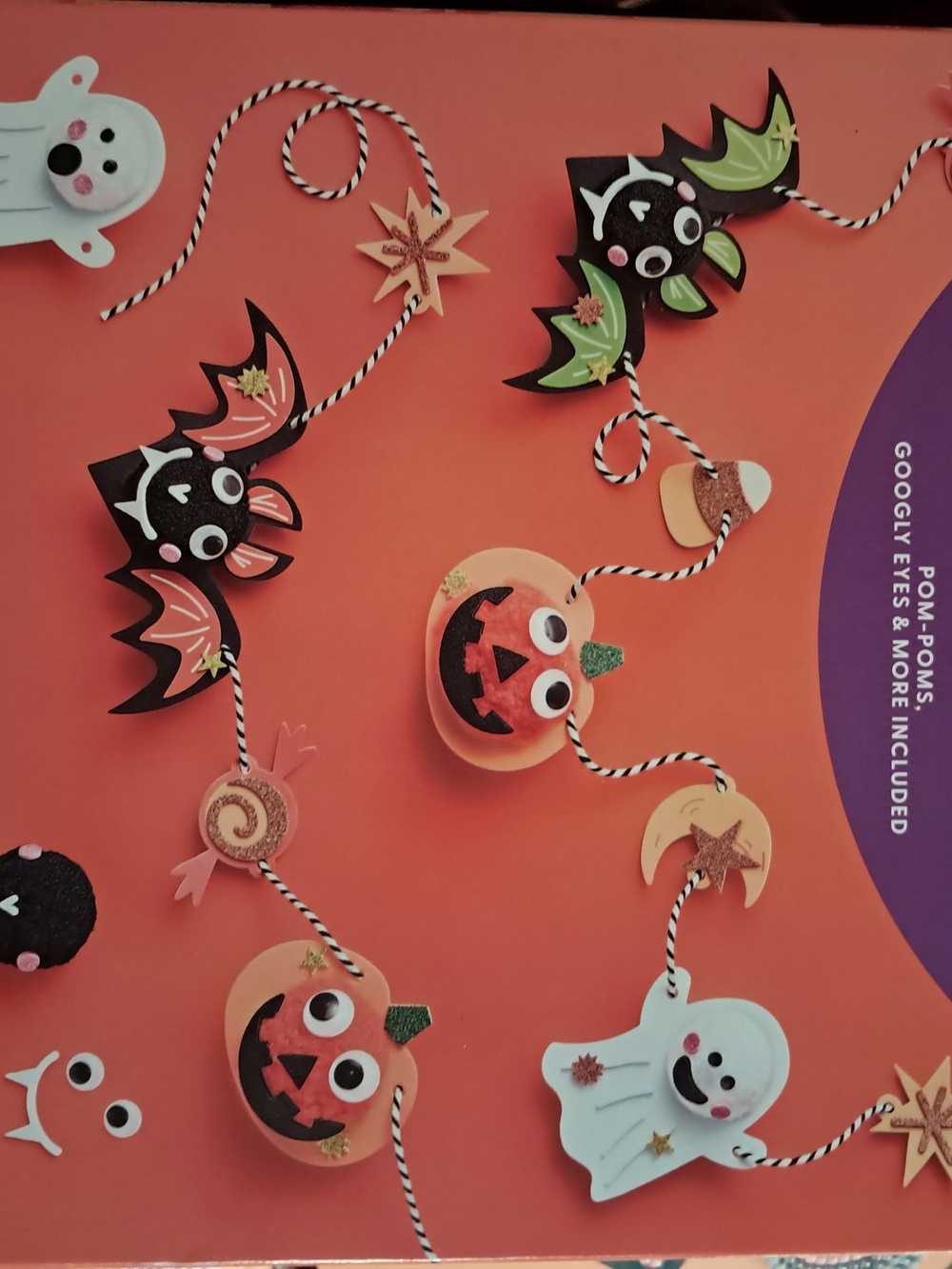 Halloween Party Garland Kit - Orange Pumpkin & Ghost String Decoration